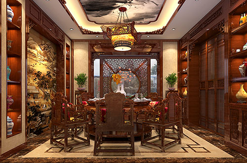 南宝镇温馨雅致的古典中式家庭装修设计效果图