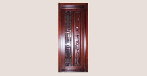 南宝镇卧室门选红木门中式风格还是白色好